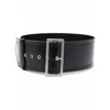 Philosophy Di Lorenzo Serafini Woman Belt Black Size 8 Leather In Black