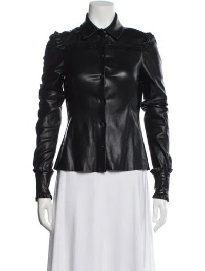 Pre-owned Philosophy Di Lorenzo Serafini Biker Jacket In Black