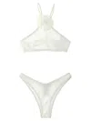 Philosophy Di Lorenzo Serafini Floral-appliqué Halterneck Bikini Set In Black