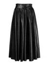 Philosophy Di Lorenzo Serafini Coated-finish Flared Skirt In Black