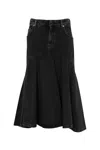 Philosophy Di Lorenzo Serafini Logo-embroidered Midi Skirt In Nero