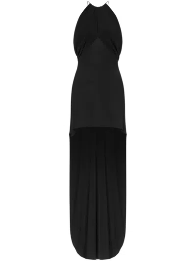 Philosophy Di Lorenzo Serafini Halterneck High-low Dress In Black