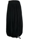 Philosophy Di Lorenzo Serafini Pleated Puffball Midi Skirt In Black