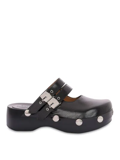 PHILOSOPHY DI LORENZO SERAFINI BLACK SANDALS