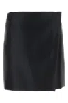 Philosophy Di Lorenzo Serafini Duchesse Satin Mini Skirt In Nero