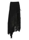 Philosophy Di Lorenzo Serafini Elastic Fringed Maxi Skirt