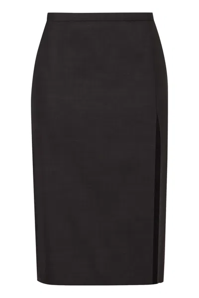 PHILOSOPHY DI LORENZO SERAFINI BLEND WOOL SKIRT