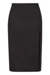 Philosophy Di Lorenzo Serafini Tropical Wool Blend Pencil Skirt In Grey
