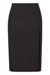 Philosophy Di Lorenzo Serafini Tropical Wool Blend Pencil Skirt In Grey