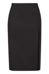 Philosophy Di Lorenzo Serafini Tropical Wool Blend Pencil Skirt In Grey
