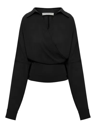 PHILOSOPHY DI LORENZO SERAFINI BLUSA - NEGRO