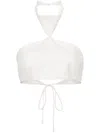 Philosophy Di Lorenzo Serafini Blub Halterneck Crop Top In 中性色