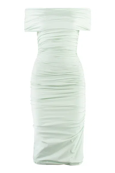 Philosophy Di Lorenzo Serafini Blue Draped Dress For Women
