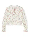 Philosophy Di Lorenzo Serafini Floral-print Blouse In Cream