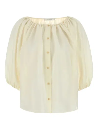 PHILOSOPHY DI LORENZO SERAFINI BOAT-NECK BLOUSE