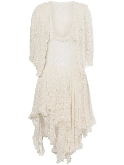 Philosophy Di Lorenzo Serafini Bouclé Mini Dress In White