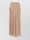 Philosophy Di Lorenzo Serafini Bow Maxi Skirts Elastic Waistband In Brown