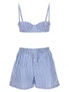 Philosophy Di Lorenzo Serafini Two-piece Set Of Striped Shorts And Underwear
