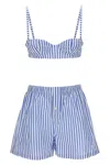Philosophy Di Lorenzo Serafini Two-piece Set Of Striped Shorts And Underwear
