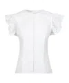 Philosophy Di Lorenzo Serafini Broderie-anglaise Cropped Blouse