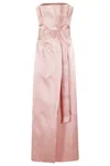 Shop Philosophy Di Lorenzo Serafini Bustier Duchesse Dress With Raw-edged Ruffles