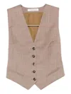 Philosophy Di Lorenzo Serafini Button-fastening Waistcoat In Brown