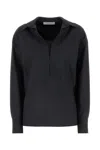 Philosophy Di Lorenzo Serafini Grey Shirt With Open Collar And V Neck In Stretch Viscose Woman