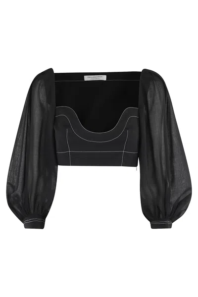 Philosophy Di Lorenzo Serafini Camicia In Fantasia Nero