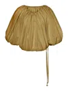 Philosophy Di Lorenzo Serafini Biscuit Nylon Blend Top In Gold
