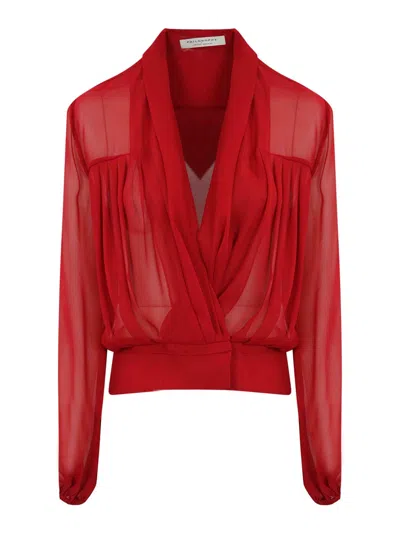 PHILOSOPHY DI LORENZO SERAFINI SILK SHIRT
