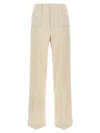 Philosophy Di Lorenzo Serafini Straight Wide-leg Cotton Blend Canvas Pants In White