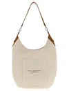 Philosophy Di Lorenzo Serafini Canvas Shoulder Bag In Neutral