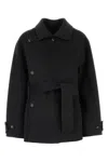 Philosophy Di Lorenzo Serafini Dark Grey Felted Wool Double-breasted Coat