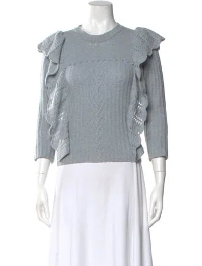 Pre-owned Philosophy Di Lorenzo Serafini Cashmere Crew Neck Sweater In Blue