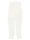 Philosophy Di Lorenzo Serafini Casual And Cargo Trousers In White Wool In White