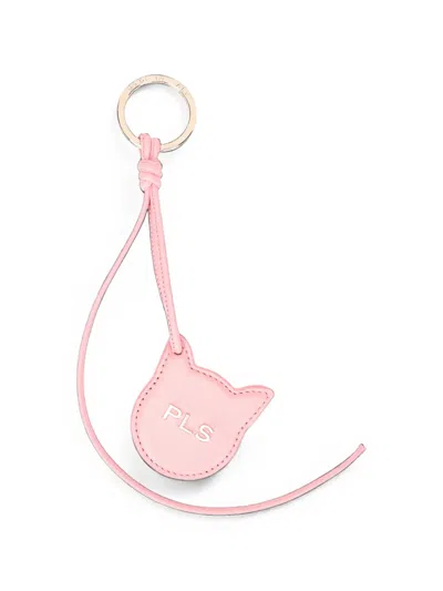 Philosophy Di Lorenzo Serafini Cat-shape Leather Keyring In Multi