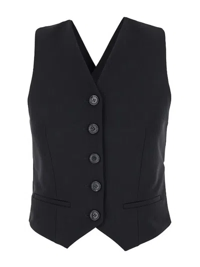 Philosophy Di Lorenzo Serafini Waistcoat In Black