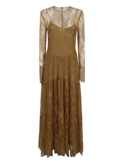 PHILOSOPHY DI LORENZO SERAFINI CHANTILLY-LACE MAXI DRESS