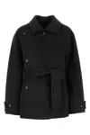 Philosophy Di Lorenzo Serafini Dark Grey Felted Wool Double-breasted Coat