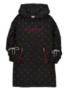 Philosophy Di Lorenzo Serafini Cherry-print Hooded Dress In Black