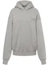 Philosophy Di Lorenzo Serafini Logo-embroidered Cotton Hoodie In Grey