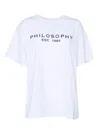 Philosophy Di Lorenzo Serafini Lettering Print T-shirt In White
