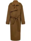 Philosophy Di Lorenzo Serafini Wool Double-breasted Coat In Brown
