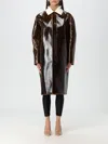 PHILOSOPHY DI LORENZO SERAFINI COAT PHILOSOPHY DI LORENZO SERAFINI WOMAN COLOR BROWN,G25018032