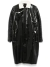 Philosophy Di Lorenzo Serafini Single-breasted Coat With A Trim In Black