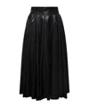 Philosophy Di Lorenzo Serafini Coated-finish Flared Skirt In Blue