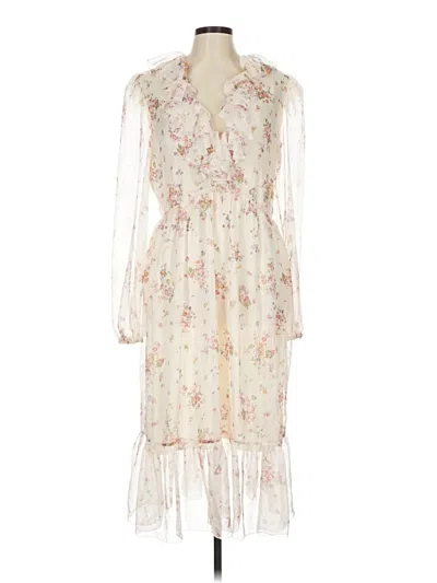 Pre-owned Philosophy Di Lorenzo Serafini Cocktail Dress In White
