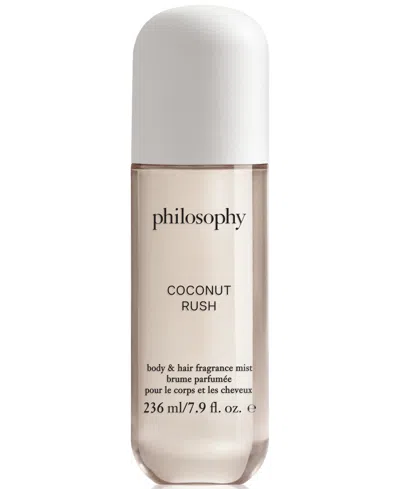 Philosophy Di Lorenzo Serafini Coconut Rush Body & Hair Fragrance Mist, 7.9 Oz. In Transparent