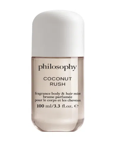 Philosophy Di Lorenzo Serafini Coconut Rush Body And Hair Perfume Mist, 3.3 Oz. In Transparent