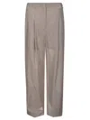 Philosophy Di Lorenzo Serafini Pleat-detail Semi-sheer Trousers In Grey